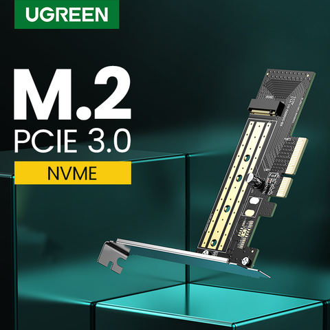 Ugreen-adaptador PCIE a M2 NVMe M.2 PCI Express, tarjeta PCI-E de 32Gbps, tarjeta x4/8/16 M & B Key SSD, expansión de computadora con tarjetas ► Foto 1/6