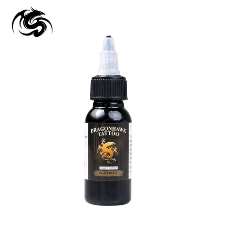 Dragonhawk Tattoo Ink-Juego de botellas de 1 onza, Color negro, 1 unidad ► Foto 1/6