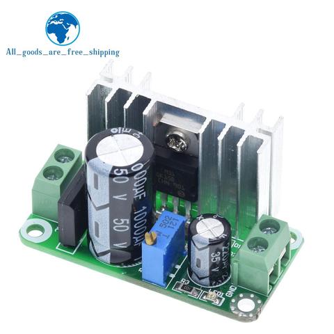 Módulo de placa de circuito reductor ajustable LM317T DC-DC, regulador lineal, fuente de alimentación con filtro rectificador ► Foto 1/6
