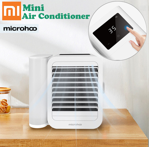 Xiaomi-Ventilador de refrigeración Microhoo, miniaire acondicionado 3 en 1 con temporizador de pantalla táctil, humidificador, sin aspas, funcionamiento con agua ► Foto 1/6