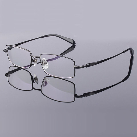HDCRAFTER-Montura de gafas de titanio puro para hombre, gafas graduadas ópticas para miopía, gafas con montura metálica ► Foto 1/1
