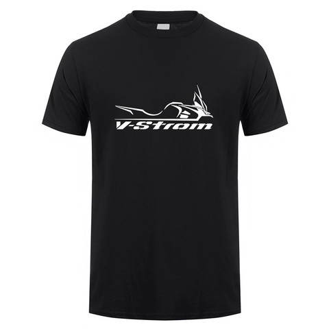 V strom-Camiseta de manga corta de algodón para hombre, camiseta de verano ► Foto 1/6