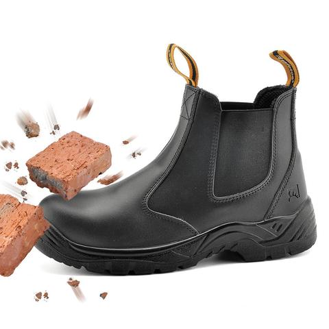 SAFETOE-zapatos de seguridad S3 para Hombre y mujer, Botas de trabajo ligeras con puntera de acero, cuero impermeable, novedad ► Foto 1/6