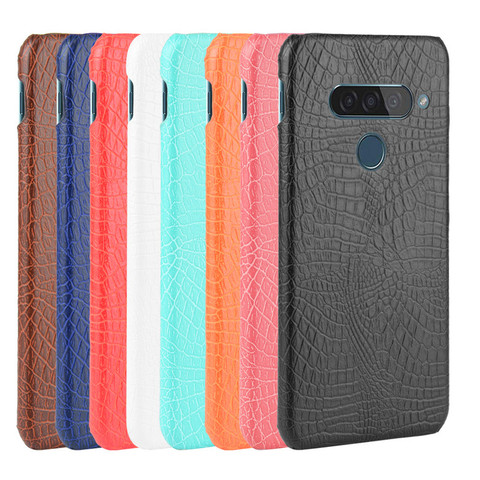 Funda de cuero para LG G8 G8S ThinQ G820N, carcasa de color mate a prueba de golpes, cubierta trasera de PC duro para LG G8 G8S Thinq LM-G820N ► Foto 1/6