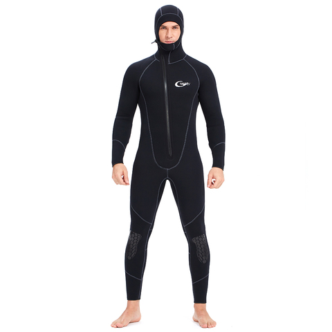 Traje de buceo YONSUB de 5mm/3mm/1,5mm/7mm, traje de buceo para hombre de neopreno para caza subacuática, surf con cremallera frontal, traje de pesca submarina ► Foto 1/6