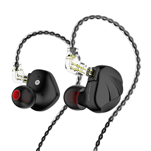 TRN-auriculares intrauditivos HiFi VX 1DD + 6BA con controlador híbrido, 10mm, doble imán DD, con carcasa de aleación de magnesio, Cable de 2 pines de 0,75mm ► Foto 1/5