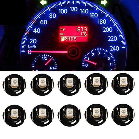 Bombilla LED de larga duración T4.2, 12V, 1W, alto brillo, instrumento para coche, Panel medidor de luces, lámparas, accesorios de gran oferta, 10 Uds. ► Foto 1/6