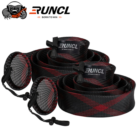 RUNCL-funda para caña de pescar, bolsa para carrete, calcetines giratorios/de fundición, accesorios protectores de pesca, cubre carretes ► Foto 1/6