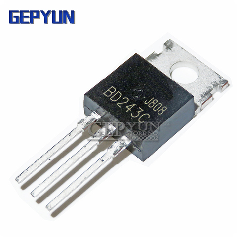 Transistores bipolares NPN, 10 Uds., BD243C BD243 100V 6A TO-220, Gepyun de uso General ► Foto 1/1