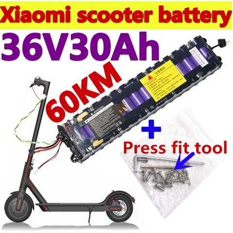 Patinete eléctrico con batería integrada Bms para Xiaomi M365 Pro, 36V, 30Ah, 36V, 30000mAh, Original, nuevo ► Foto 1/1