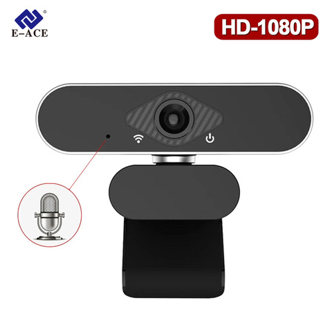 Webcam HD 1080P de grabación de Video Streaming en directo en la Web de la cámara Mini cámara USB 2,0 Wab Cam para micrófono de la computadora ► Foto 1/6