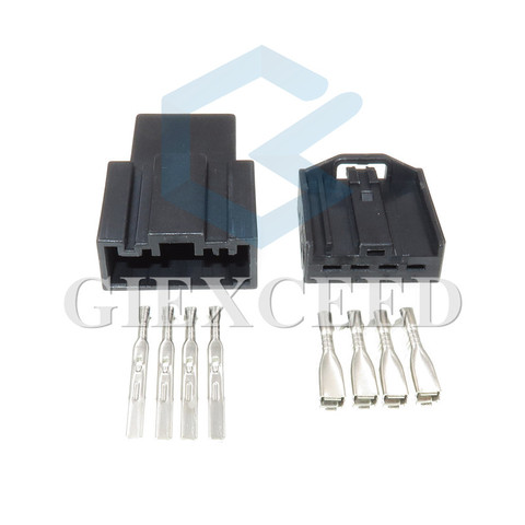 4 Pin coche bajos de Audio enchufe de cable automotriz Retorcer el arnés Conector de altavoz negro color para BMW VW ► Foto 1/6