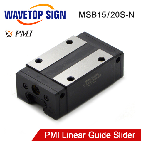 Taiwán-Bloque deslizante PMI MSB15S-N, carro de guía lineal para máquina cortadora de grabado láser CO2 ► Foto 1/6