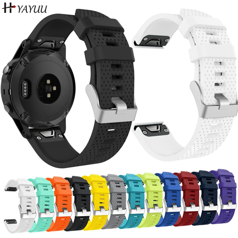 YAYUU-Correa de silicona para reloj inteligente Garmin Fenix 6S/ 6S Pro, repuesto de 20mm para Fenix 5S/ 5S Plus/D2 Delta S ► Foto 1/6