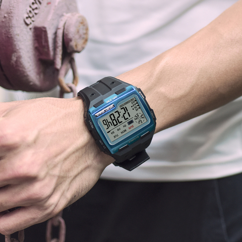 SYNOKE-Relojes digitales multifunción para hombre, pulsera deportiva de moda con esfera grande y componentes luminosos resistentes al agua, con alarma ideal para uso al aire libre ► Foto 1/6