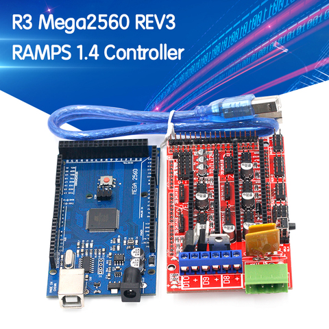 Mega 2560 R3 Mega2560 REV3 + rampas 1,4 controlador para Arduino 3D Printer arduino kit Reprap MendelPrusa ► Foto 1/6