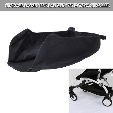 Cochecito de bebé, carrito de bebé, cesta de almacenamiento de alimentos para bebidas, botella conectable, para Babyzen yoya, gancho y bucle fijo ajustable ► Foto 1/6