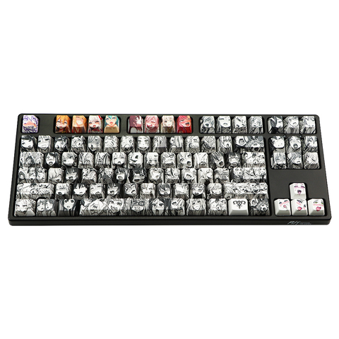 Tapa de tecla PBT110key, sublimación OEM, perfil japonés, Anime, para Cherry Gateron switch, Teclado mecánico artesanal ► Foto 1/6