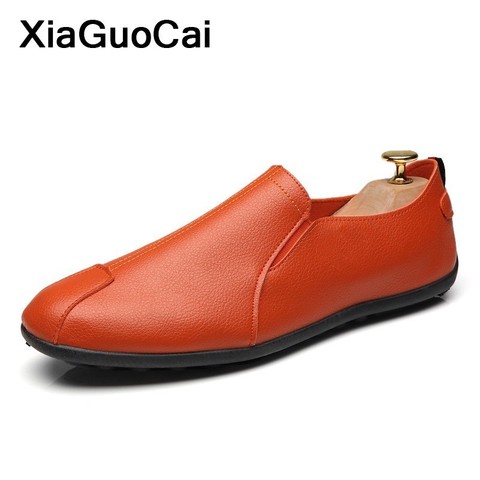 Zapatos informales para hombre mocasines de cuero Gommino, calzado plano, cómodo, transpirable, barato, para primavera y otoño ► Foto 1/6