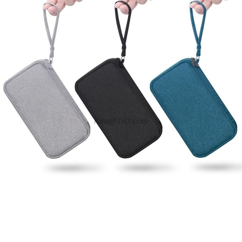 Poliéster Durable de Banco de potencia de la bolsa de almacenamiento de bolsa de Mini portátil estuche de viaje protector para transporte paquete para auriculares teléfonos móviles de datos C ► Foto 1/6