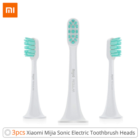 Xiaomi-Cabezal de cepillo de dientes eléctrico Mijia Original, 3 uds., para T300 y T500, limpieza acústica inteligente, cabezal de cepillo 3D ► Foto 1/6