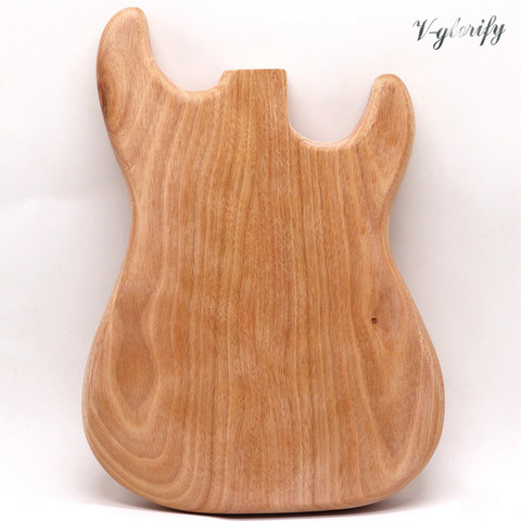 Cuerpo de guitarra eléctrica ST combinado de madera, sin agujero, okoume, madera pesada, sin terminar, ST body, 3-4 piezas ► Foto 1/5