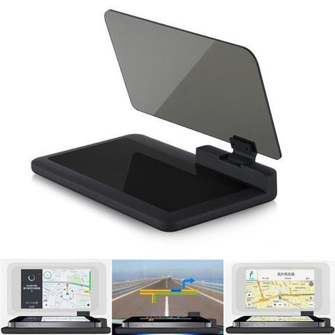 Soporte Universal para teléfono móvil, base antideslizante para montaje de teléfono en el coche, compatible con proyector de teléfono inteligente HUD, modelo GPS para coche ► Foto 1/6