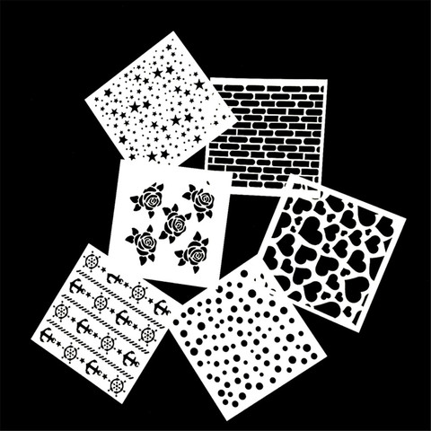2022 plantilla reutilizable aerógrafo de la pintura del arte DIY decoración artesanía de álbum de colección de recortes foto tarjeta manualidades de papel plantilla ► Foto 1/6