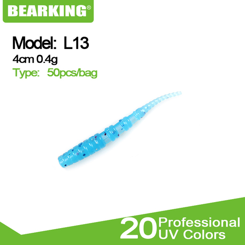 2022 BEARKING 4cm 0,4g 50 unids/bolsa pesca Artificial cebos Wobblers suaves señuelos de Shad carpa de silicona de pesca cebos blandos frente ► Foto 1/6