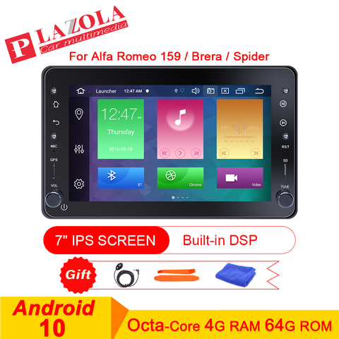 DVD del coche de Android Multimedia reproductor de navegador para Alfa Romeo Brera 159 Sportwagon estéreo Autoradio DSP CarPlay BT 7 pulgadas ► Foto 1/6
