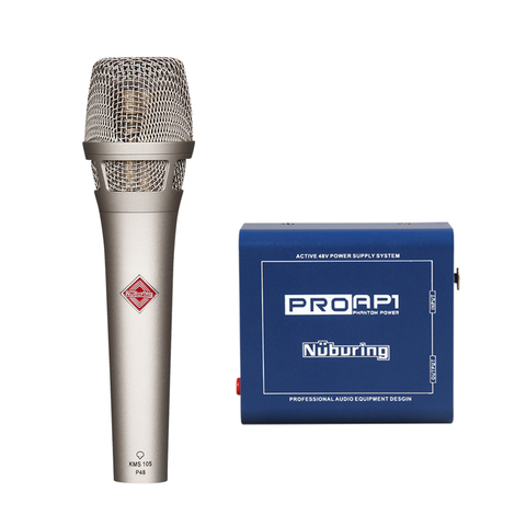 Micrófono de condensador Nurbring K105 profesional supercardioide de micrófono para grabación en estudio + 48V Phantom Power Podcast en directo. ► Foto 1/6