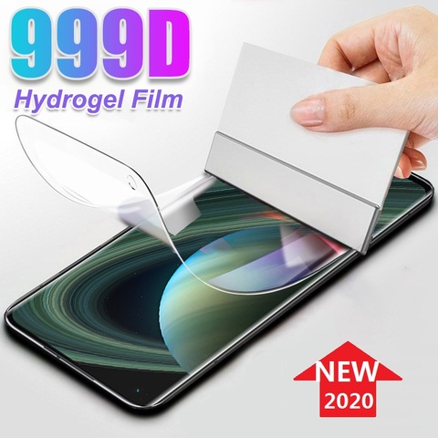 Película de hidrogel para Xiaomi, Protector de pantalla para Xiaomi Mi Note 10 Lite 9T Pro Redmi Note 9 8 7 Pro 9S 8T 9A 9C 8A (no vidrio templado) ► Foto 1/6