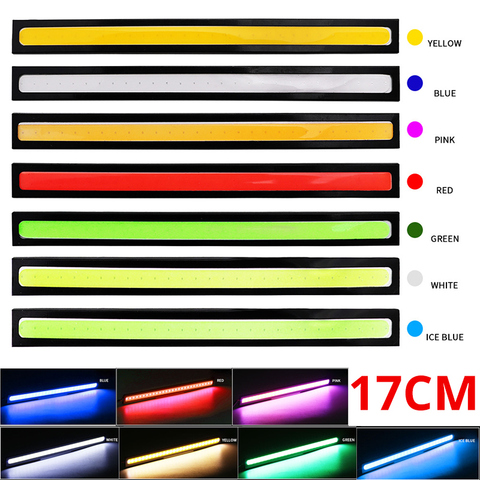 Luces de circulación diurna para coche, iluminación LED COB de 17cm y 12V, resistente al agua ► Foto 1/6