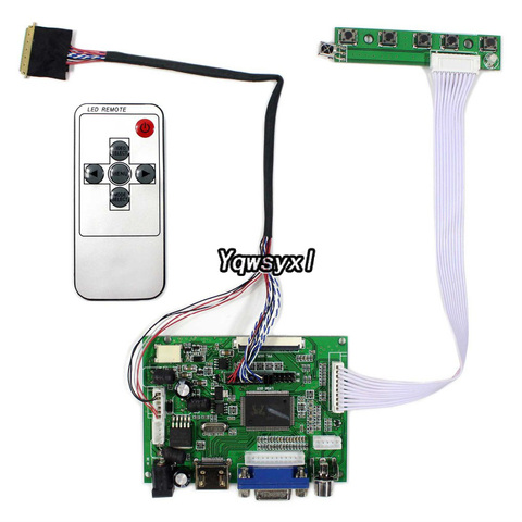 HDMI + VGA 2AV Control Kit para LP156WH4 LP156WH4-TLA1 LP156WH4(TL)(A1) LCD de LED tablero de la pantalla del conductor ► Foto 1/6