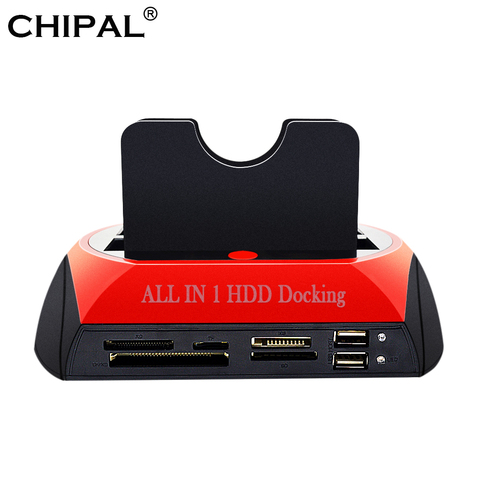 CHIPAL-estación de acoplamiento todo en 1 para HDD, USB 2,0 a 2,5 