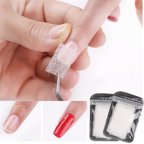 Fibra de Vidrio para extensión de uñas, accesorio de manicura de fibra de vidrio de seda de 10/20 piezas, no tejida, de Gel UV, acrílico francés para construcción ► Foto 1/6