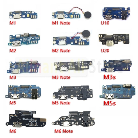 Original placa del cargador PCB Flex para Meizu M2 M3 M3s M5 M5s M6 nota Mini U10 U20 USB puerto conector Dock de carga Flex Cable ► Foto 1/6