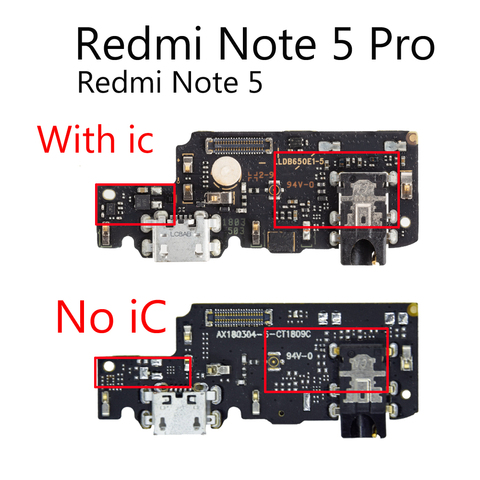 Puerto de carga para Xiaomi Redmi 5A, 5 Plus, Note 5 Pro, conector flexible, placa de carga USB, piezas de repuesto ► Foto 1/4