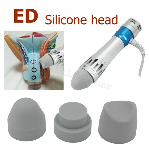 ED-Cabezal de silicona funcional para terapia de ondas de choque, instrumento de fisioterapia de ondas de choque, accesorios de masajeador de relajación ► Foto 1/6