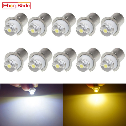 10 Uds. P13.5S 0,5 W lámpara LED de actualización para linterna de bicicleta Lámpara de trabajo blanco 6000k blanco cálido 3V 4,5 V 6V 12V 18V 24V DC ► Foto 1/6