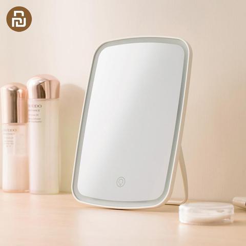 Gran Xiaomi Mijia inteligente portátil espejo de maquillaje de escritorio luz Led plegable luz espejo de dormitorio escritorio adajuestable ► Foto 1/6