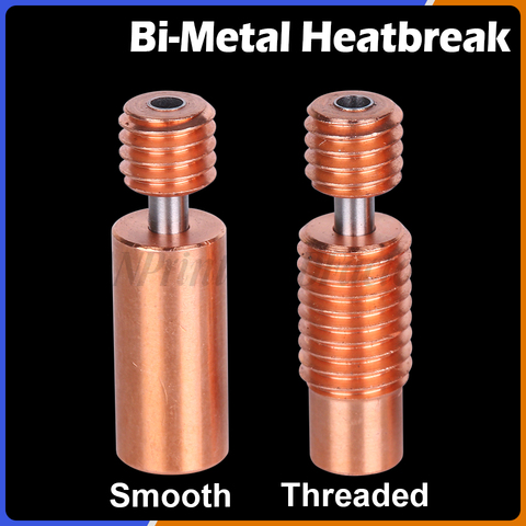 Rotura de calor Bimetal para E3D V6 hotend, bloque de calor Bimetal para Prusa i3 MK3, rotura de filamento suave de 1,75 MM ► Foto 1/6