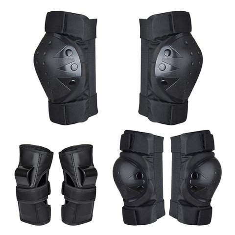 LOCLE-Conjunto de 6 unidades de Protección para Adultos y niños, rodilleras, coderas, Protector de muñeca, protección para patinete, ciclismo, patinaje sobre ruedas ► Foto 1/6