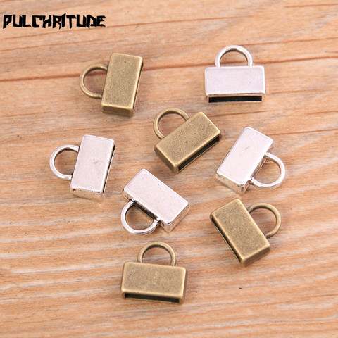 Cabujón en blanco de dos colores para hacer pulseras, suministros de accesorios de cuero de 10mm, 4x12x13mm, 10 Uds. ► Foto 1/4