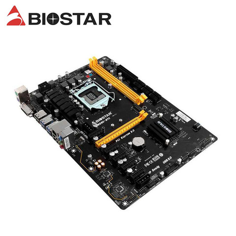 Placa base de minería BTC BIOSTAR TB250-BTC, 6PCIE B250 LGA 1151 DDR4 ATX BTC ► Foto 1/3