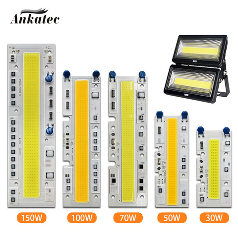 Chip LED COB lámpara LED IP65, IC inteligente para luz de inundación, Blanco cálido, blanco frío, 30W, 50W, 70W, 100W, 150W, CA, 220V, 110V ► Foto 1/6