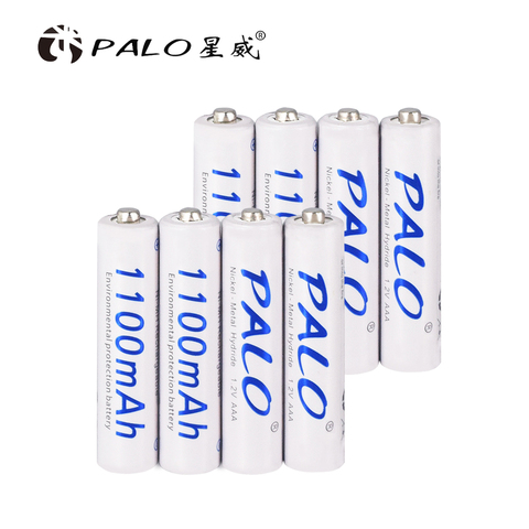 Pilas recargables AAA de 1100mAh y 1,2 V para luz LED, batería de colocación de juguetes para cámara, MP3, mp4 y micrófono, 8 Uds. ► Foto 1/6