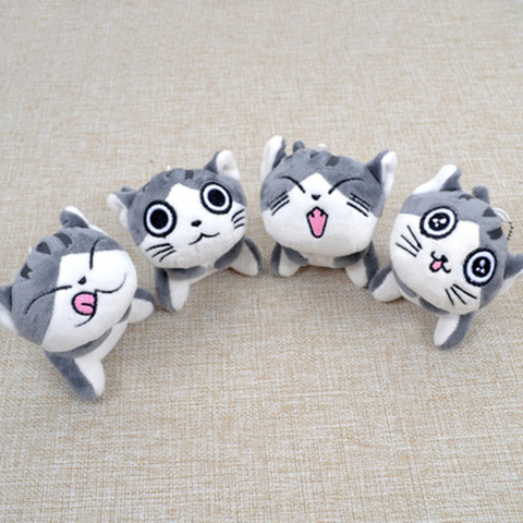 LLavero de gato Super bonito para niñas, llavero peluche, juguetes de peluche, adornos Kawaii, regalo para niños, llavero, bolso de mujer, decoración ► Foto 1/1