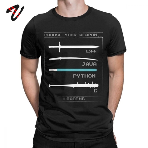 Camiseta Geek para hombre, camiseta divertida C + + Java Python, programador de programación, codificador, camisetas, regalo de cumpleaños ► Foto 1/6