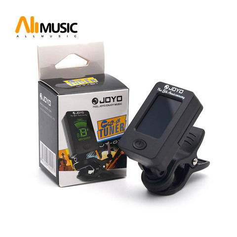 Paquete 12 unids/lote JOYO LCD Clip-Sintonizador de guitarra Bass Tuner sintonizador para violín ukuele cromático universal 360 grados giratorio sensible ► Foto 1/5